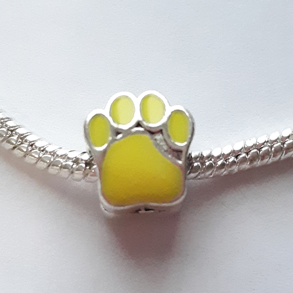 Paw print charm